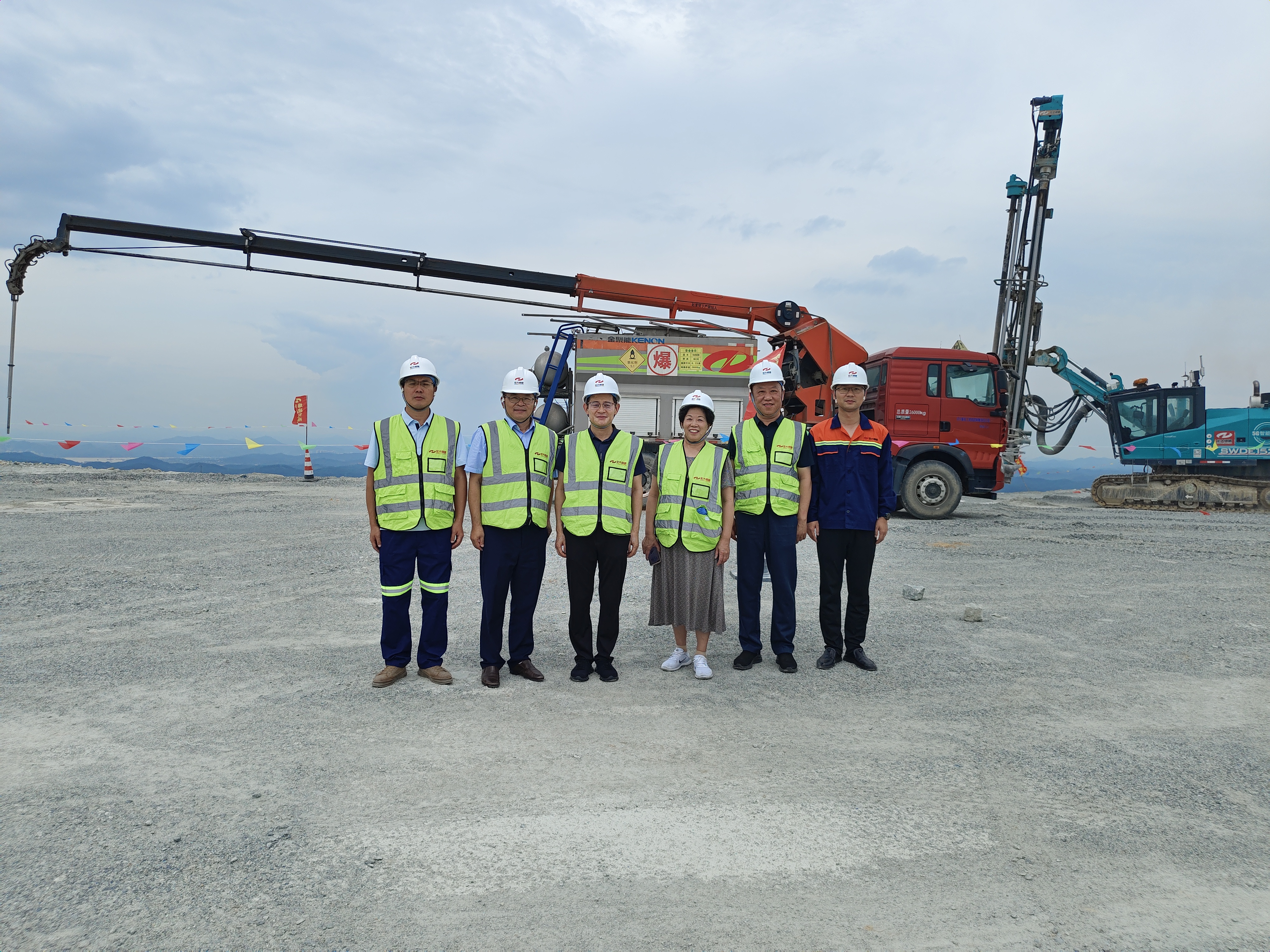 中国安全产业协会领导金鑫一行莅临肇庆大排项目调研指导工作